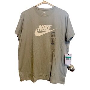 NWT The Nike Tee Cotton Short Sleeve Cotton T-Shirt Heather Green‎ Men's XL